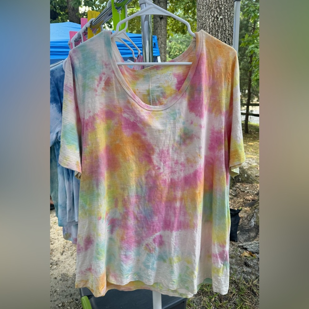 Terra&Sky 1X Tie Dyed Short Sleeve Shirt
